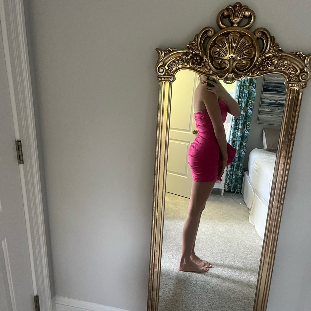 Hello Molly Strapless Pink Dress